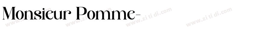 Monsieur Pomme字体转换